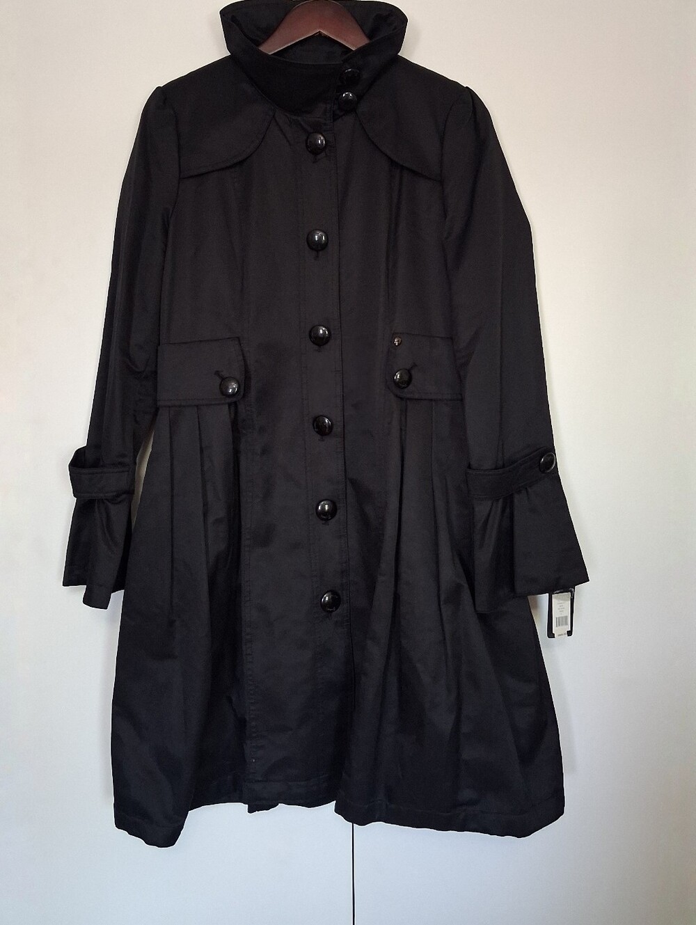 GUESS Women's Button-Front Trench Coat